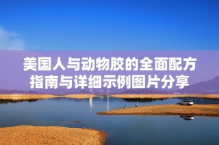 美國人與動物膠的全面配方指南與詳細示例圖片分享