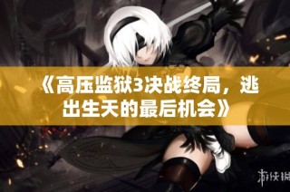 《高壓監獄3決戰終局，逃出生天的最后機會》