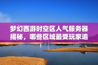 夢幻西游時空區人氣服務器揭秘，哪些區域最受玩家追捧