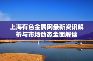 上海有色金屬網最新資訊解析與市場動態全面解讀