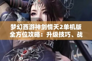 夢幻西游神劍情天2單機版全方位攻略：升級技巧、戰(zhàn)斗策略與秘籍分享