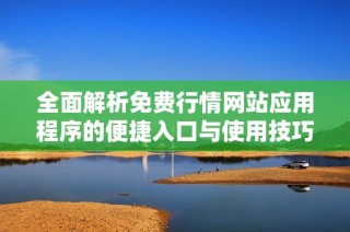 全面解析免費行情網站應用程序的便捷入口與使用技巧