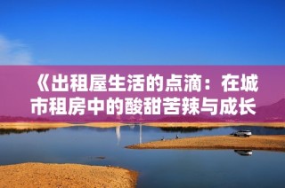 《出租屋生活的點滴：在城市租房中的酸甜苦辣與成長歷程》