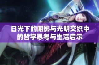 日光下的陰影與光明交織中的哲學(xué)思考與生活啟示