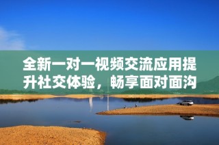 全新一對一視頻交流應用提升社交體驗，暢享面對面溝通樂趣