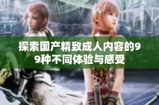 探索國產(chǎn)精致成人內(nèi)容的99種不同體驗與感受