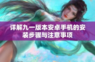 詳解九一版本安卓手機(jī)的安裝步驟與注意事項(xiàng)
