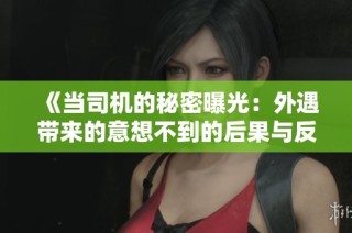 《當司機的秘密曝光：外遇帶來的意想不到的后果與反思》