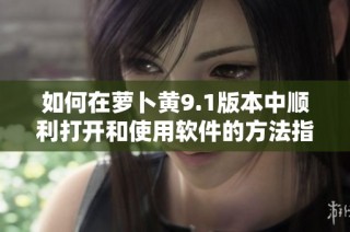 如何在蘿卜黃9.1版本中順利打開和使用軟件的方法指南