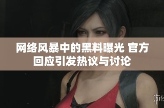 網絡風暴中的黑料曝光 官方回應引發熱議與討論