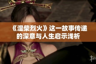 《濕柴烈火》這一故事傳遞的深意與人生啟示淺析