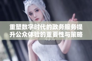 重塑數(shù)字時(shí)代的政務(wù)服務(wù)提升公眾體驗(yàn)的重要性與策略探討