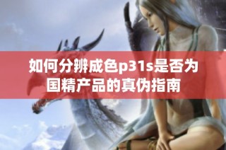 如何分辨成色p31s是否為國精產品的真偽指南