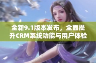 全新9.1版本發(fā)布，全面提升CRM系統(tǒng)功能與用戶體驗