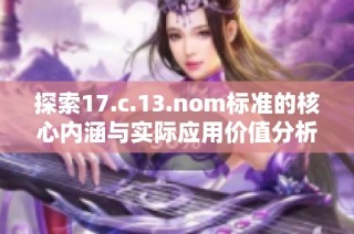 探索17.c.13.nom標(biāo)準(zhǔn)的核心內(nèi)涵與實(shí)際應(yīng)用價(jià)值分析
