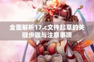 全面解析17.c文件起草的關鍵步驟與注意事項