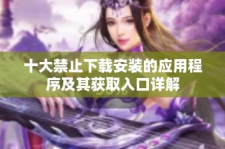 十大禁止下載安裝的應用程序及其獲取入口詳解