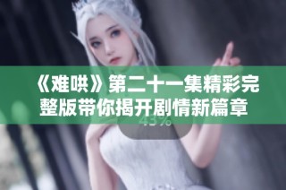 《難哄》第二十一集精彩完整版帶你揭開劇情新篇章