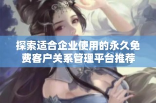 探索適合企業使用的永久免費客戶關系管理平臺推薦
