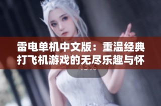 雷電單機中文版：重溫經典打飛機游戲的無盡樂趣與懷舊情懷