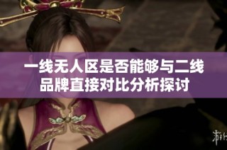 一線無人區是否能夠與二線品牌直接對比分析探討