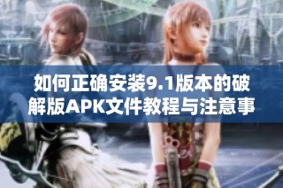 如何正確安裝9.1版本的破解版APK文件教程與注意事項(xiàng)