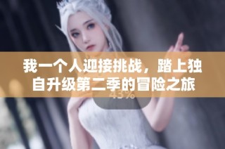 我一個人迎接挑戰，踏上獨自升級第二季的冒險之旅