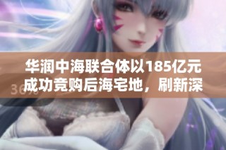 華潤中海聯合體以185億元成功競購后海宅地，刷新深圳地產成交紀錄