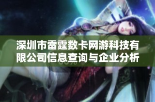 深圳市雷霆數卡網游科技有限公司信息查詢與企業分析解讀