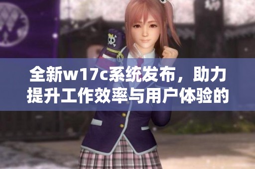 全新w17c系統發布，助力提升工作效率與用戶體驗的創新平臺