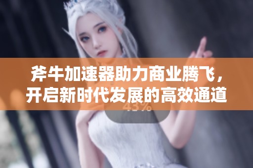 斧牛加速器助力商業騰飛，開啟新時代發展的高效通道