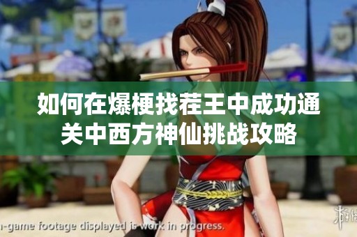 如何在爆梗找茬王中成功通關中西方神仙挑戰攻略