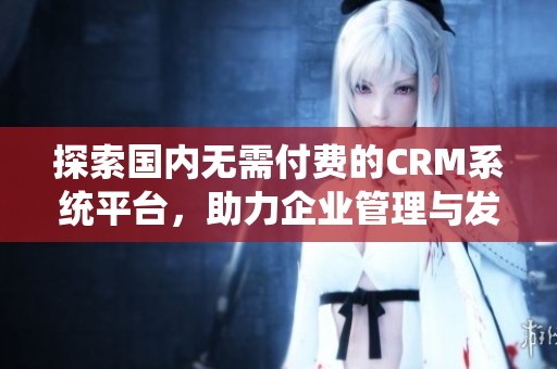 探索國內無需付費的CRM系統平臺，助力企業管理與發展