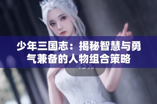 少年三國志：揭秘智慧與勇氣兼備的人物組合策略