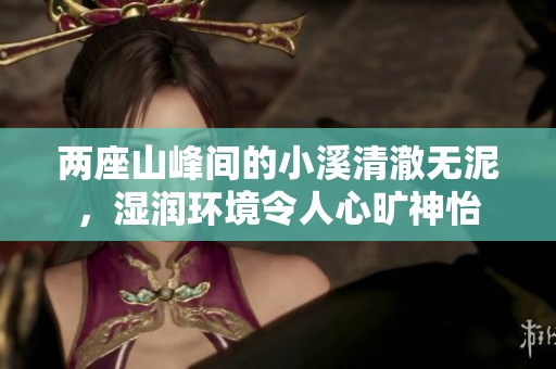 兩座山峰間的小溪清澈無泥，濕潤環(huán)境令人心曠神怡