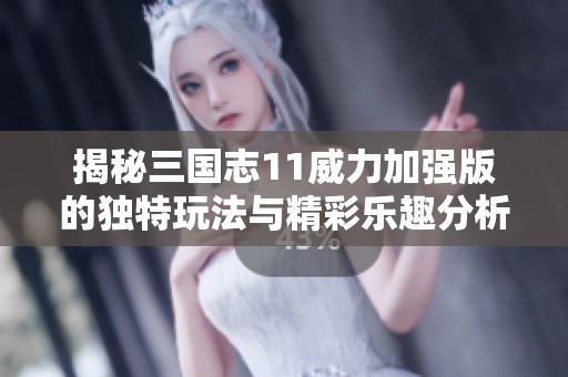 揭秘三國志11威力加強版的獨特玩法與精彩樂趣分析