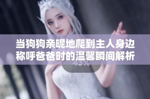 當狗狗親昵地爬到主人身邊稱呼爸爸時的溫馨瞬間解析