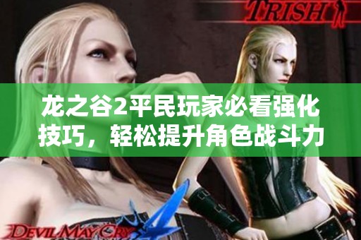 龍之谷2平民玩家必看強化技巧，輕松提升角色戰斗力秘籍