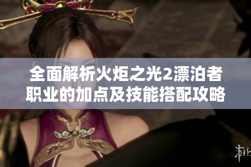 全面解析火炬之光2漂泊者職業(yè)的加點(diǎn)及技能搭配攻略