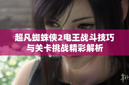 超凡蜘蛛俠2電王戰斗技巧與關卡挑戰精彩解析