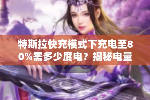 特斯拉快充模式下充電至80%需多少度電？揭秘電量需求與充電效率