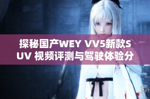 探秘國產WEY VV5新款SUV 視頻評測與駕駛體驗分享