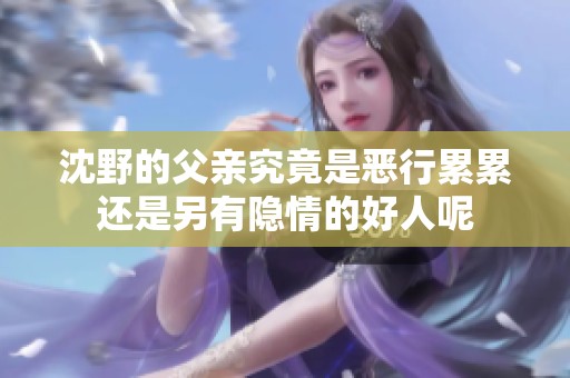 沈野的父親究竟是惡行累累還是另有隱情的好人呢