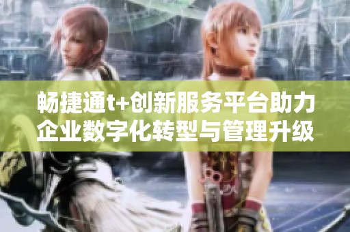 暢捷通t+創新服務平臺助力企業數字化轉型與管理升級